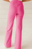 High Waist Straight Leg Pants - Trendsi - Flyclothing LLC