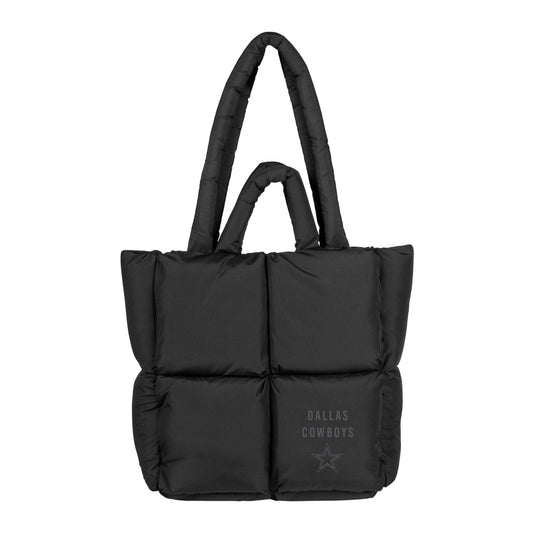 Dallas Cowboys Black Puff Tote - Logo Brands - Flyclothing LLC