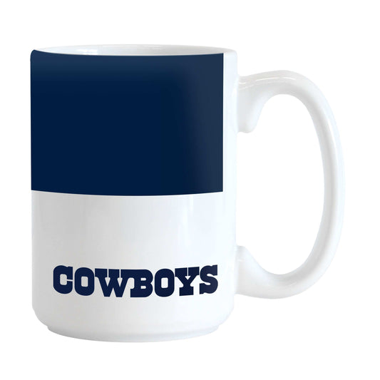 Dallas Cowboys Colorblock 15oz Sublimated Mug - Logo Brands - Flyclothing LLC