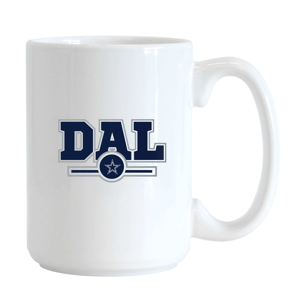 Dallas Cowboys 15oz Letterman Sublimated Mug - Logo Brands - Flyclothing LLC