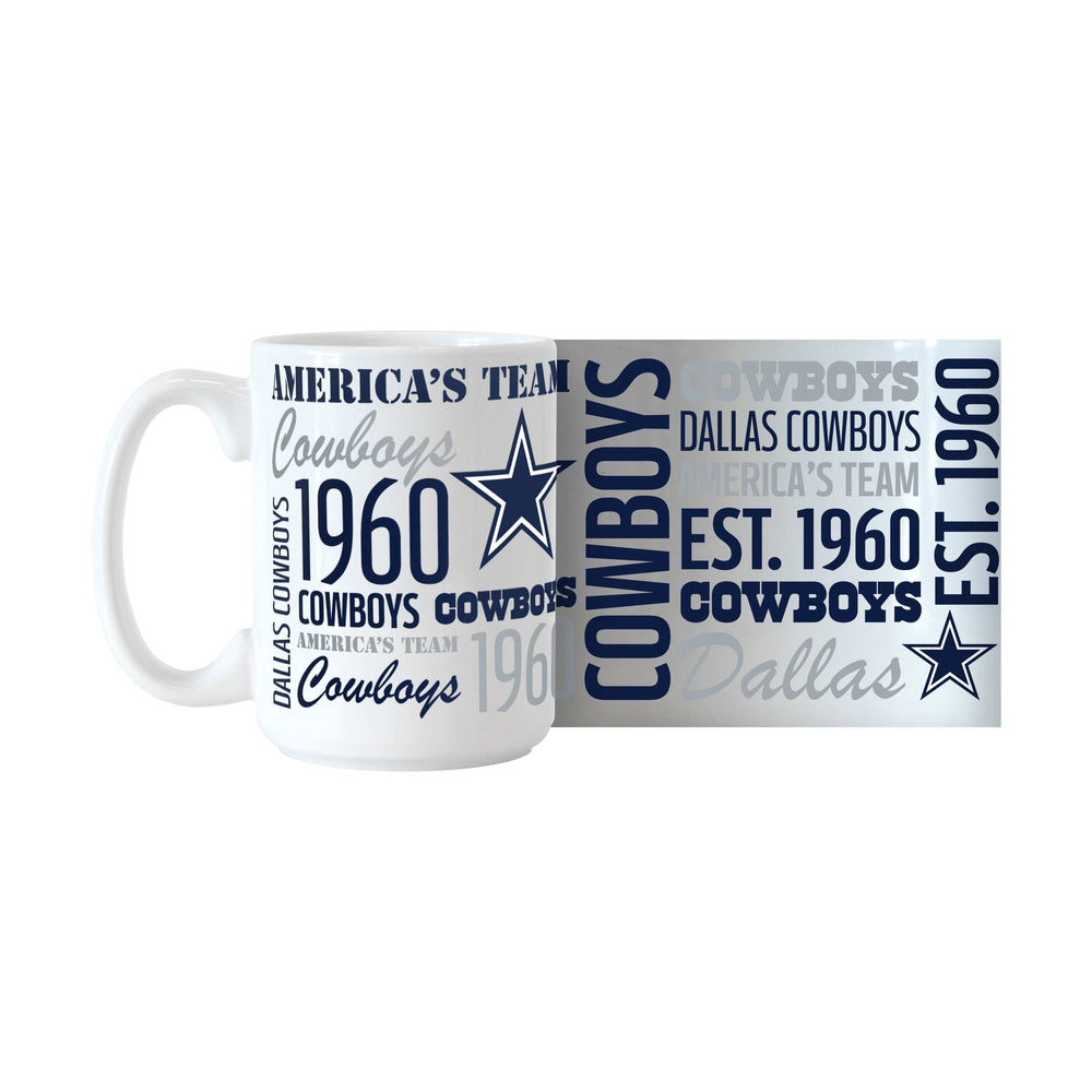 Dallas Cowboys 15oz Spirit Sublimated Mug - Logo Brands - Flyclothing LLC