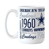 Dallas Cowboys 15oz Spirit Sublimated Mug - Logo Brands - Flyclothing LLC