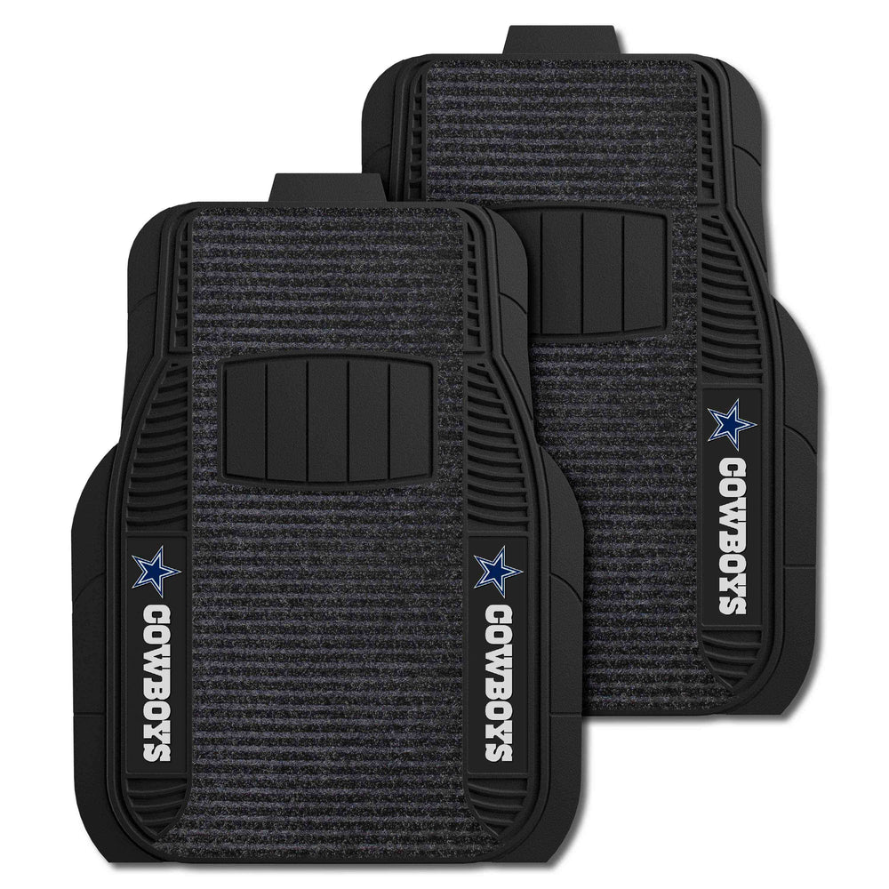 NFL - Dallas Cowboys 2-pc Deluxe Car Mat Set - Logo Brands - Flyclothing LLC