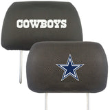 NFL - Dallas Cowboys Head Rest Cover - Logo Brands - Flyclothing LLC