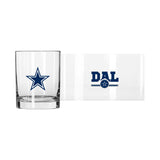 Dallas Cowboys 14oz Letterman Rock Glass - Logo Brands - Flyclothing LLC