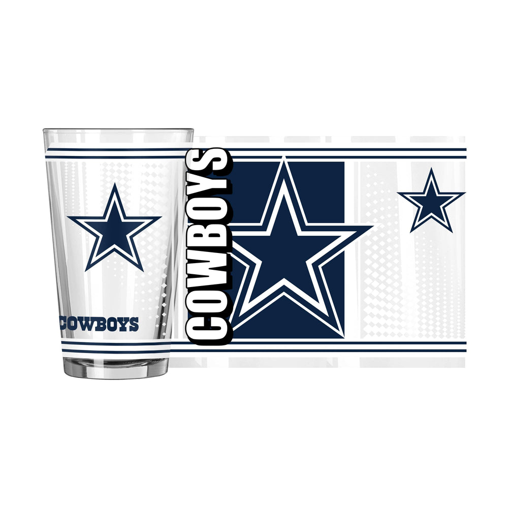Dallas Cowboys 16oz Hero Pint Glass - Logo Brands - Flyclothing LLC