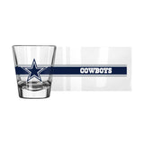 Dallas Cowboys 2oz Stripe Shot Glass - Logo Brands - Flyclothing LLC