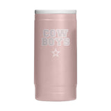 Dallas Cowboys Stencil Powder Coat Slim Can Coolie - Logo Brands - Flyclothing LLC