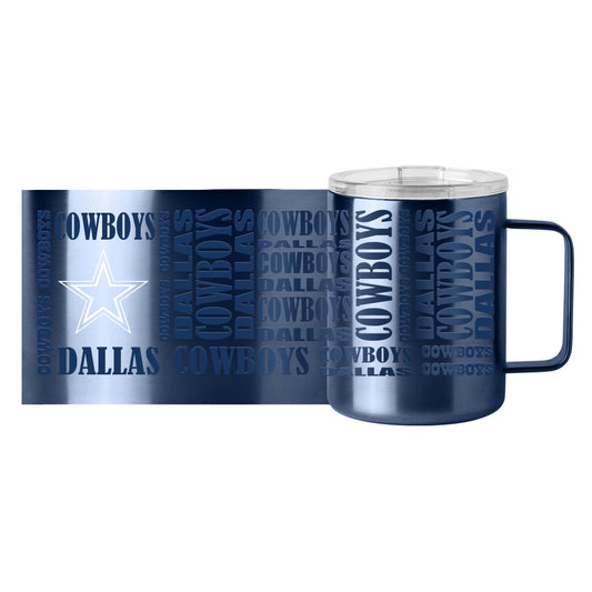 Dallas Cowboys 15oz Replay Stainless Steel Mug - Logo Brands - Flyclothing LLC