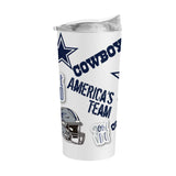 Dallas Cowboys 20oz Native Powder Coat Tumbler - Logo Brands - Flyclothing LLC