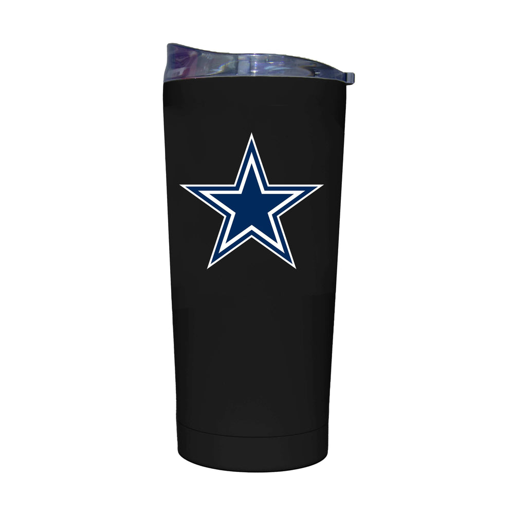 Dallas Cowboys Black 20oz Soft Touch Tumbler - Logo Brands - Flyclothing LLC