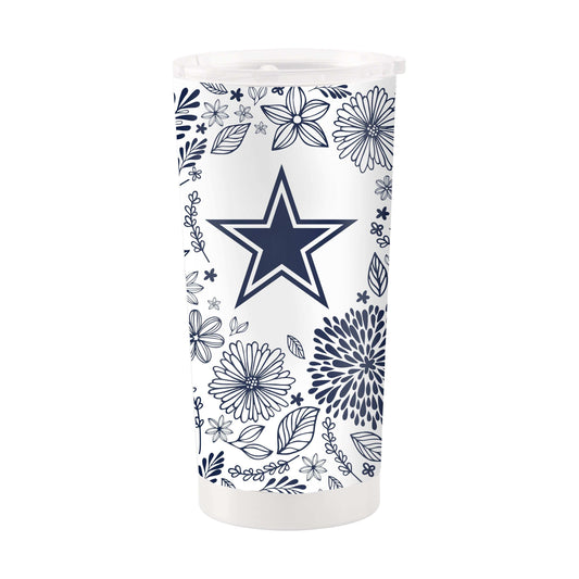 Dallas Cowboys 20oz Botanical Stainless Steel Tumbler - Logo Brands - Flyclothing LLC
