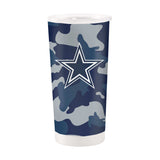 Dallas Cowboys 20oz Camo Stainless Steel Tumbler - Logo Brands - Flyclothing LLC