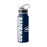 Dallas Cowboys 25oz Hype Stainless Flip Top Water Bottle - Logo Brands - Flyclothing LLC