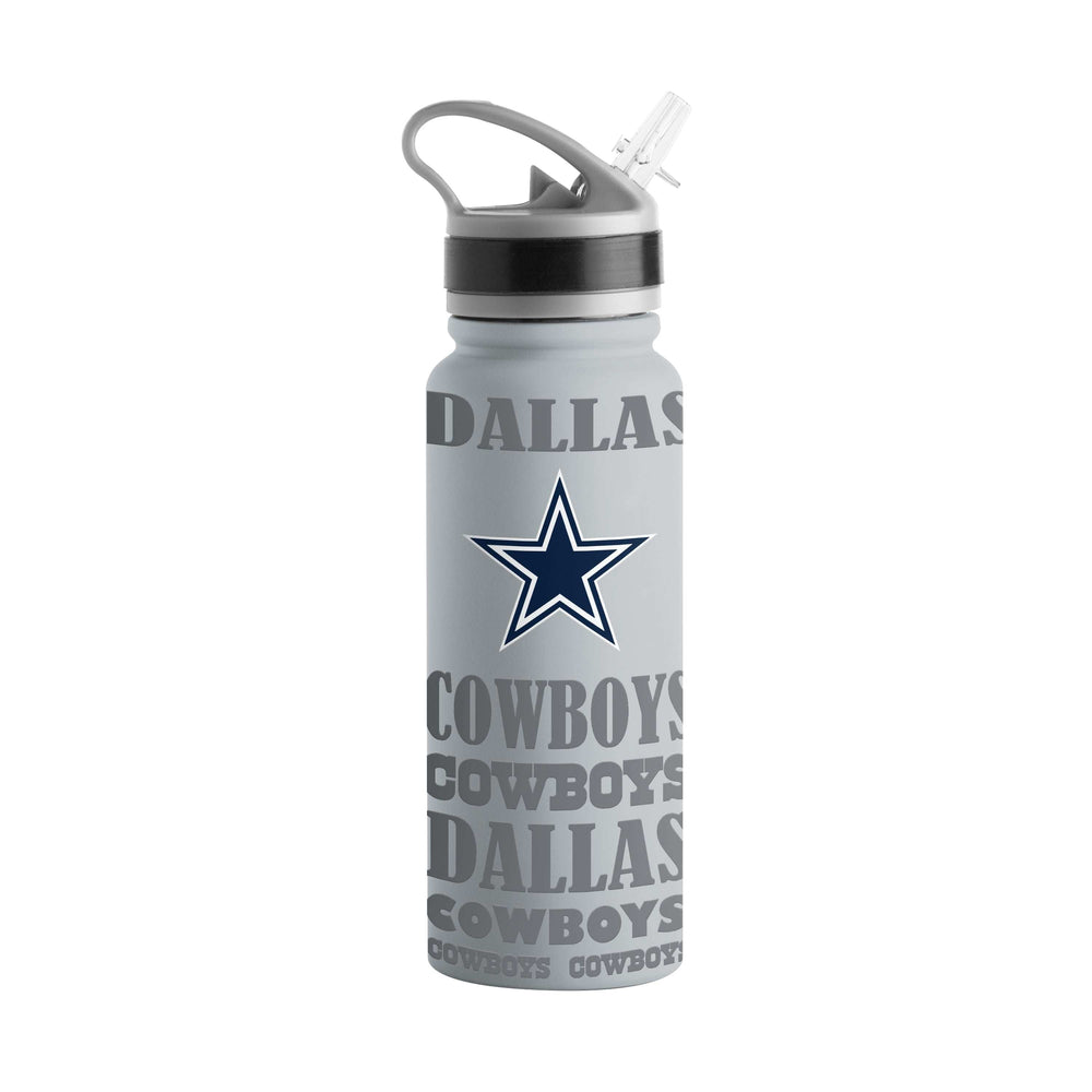 Dallas Cowboys Gray 25oz Replay SingleWall FlipTop Bottle - Logo Brands - Flyclothing LLC
