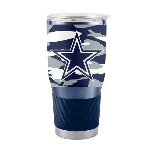 Dallas Cowboys 30oz Camo Stainless Steel Tumbler - Logo Brands - Flyclothing LLC
