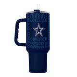 Dallas Cowboys 40oz Replay Powder Coat Tumbler - Logo Brands - Flyclothing LLC