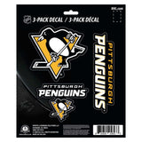 Pittsburgh Penguins 3 Piece Decal Sticker Set - Pittsburgh Penguins - Flyclothing LLC