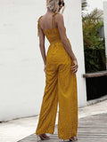 Square Neck Spaghetti Strap Jumpsuit - Trendsi - Flyclothing LLC