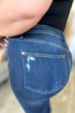 Judy Blue Full Size High Waist Rigid Magic Heavy Destroy Straight Jeans - Trendsi - Flyclothing LLC