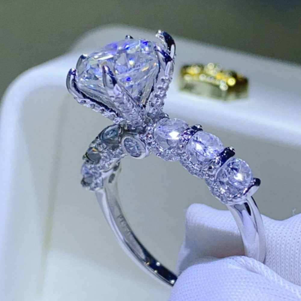 3 Carat Moissanite 925 Sterling Silver Ring - Trendsi - Flyclothing LLC
