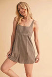 Aemi+Co Plaid Square Neck Romper - Trendsi - Flyclothing LLC