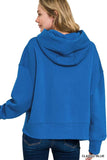 Zenana Oversized Fleece Kangaroo Pocket Hoodie - Trendsi - Flyclothing LLC