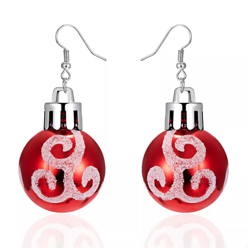 Christmas Ball Drop Earrings - Trendsi - Flyclothing LLC