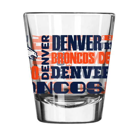Denver Broncos 2oz Spirit Shot Glass - Logo Brands - Flyclothing LLC