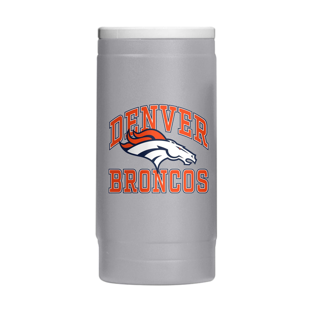 Denver Broncos 12oz Athletic Powdercoat SlimCan Coolie - Logo Brands - Flyclothing LLC