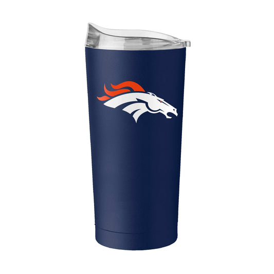 Denver Broncos 20oz Navy Flipside Powder Coat Tumbler - Logo Brands - Flyclothing LLC