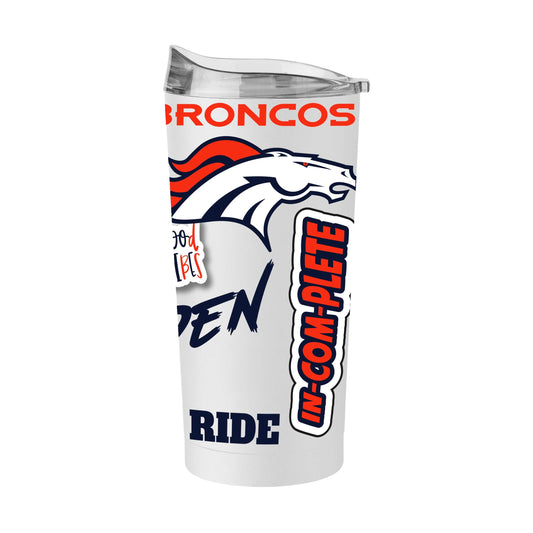 Denver Broncos 20oz Native Powder Coat Tumbler - Logo Brands - Flyclothing LLC
