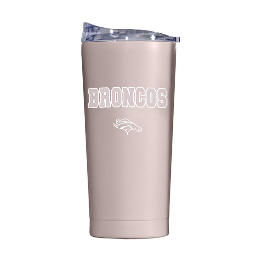 Denver Broncos 20oz Stencil Powder Coat Tumbler - Logo Brands - Flyclothing LLC