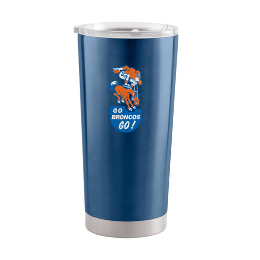 Denver Broncos 20oz Retro Stainless Steel Tumbler - Logo Brands - Flyclothing LLC