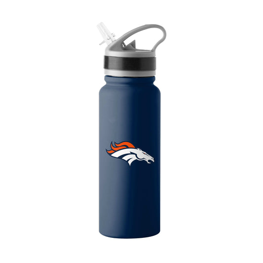Denver Broncos Logo 25oz Stainless Single Wall Flip Top Bottle - Logo Brands - Flyclothing LLC