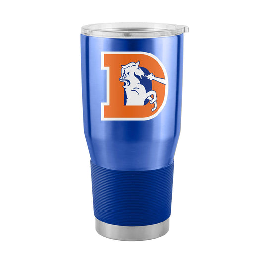 Denver Broncos 30oz Retro Royal Tumbler - Logo Brands - Flyclothing LLC