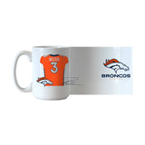 Denver Broncos 15oz Russell Wilson Jersey Sublimated Mug - Logo Brands - Flyclothing LLC