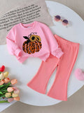 Children's Halloween Graphic Sweatshirt and Flare Pants Set - Trendsi - Flyclothing LLC