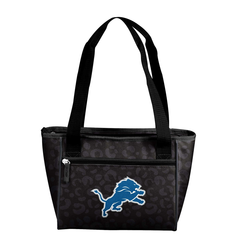 Detroit Lions Leopard Print 16 Can Cooler Tote - Logo Brands - Flyclothing LLC