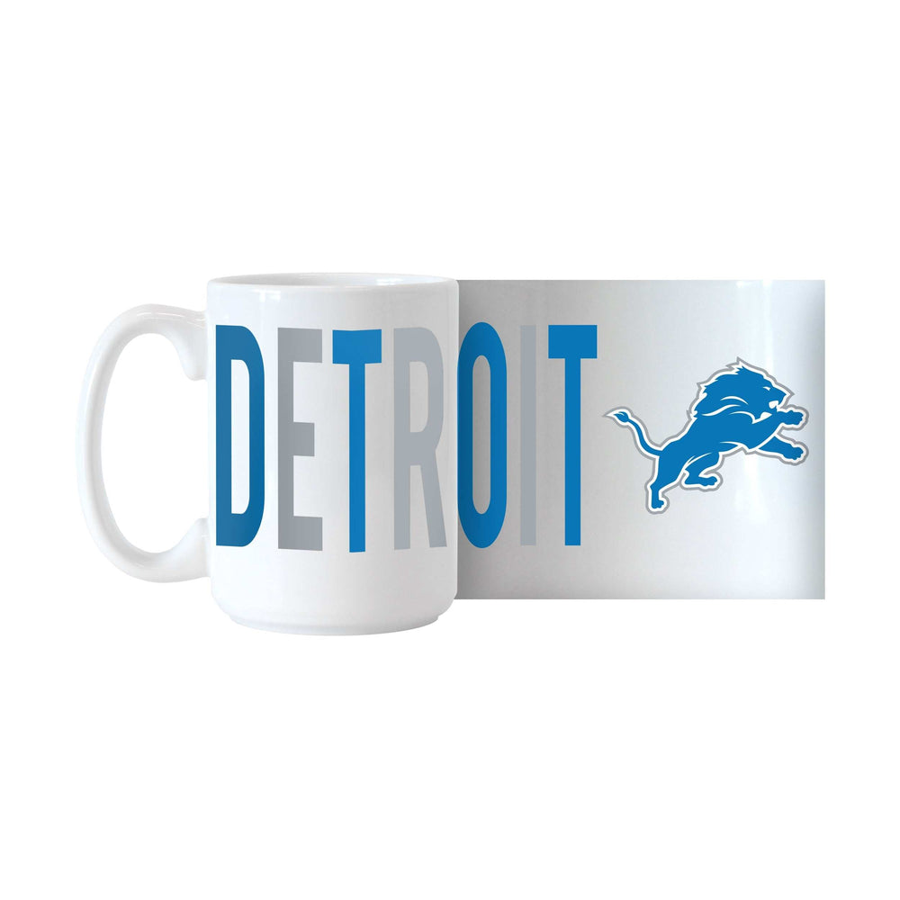 Detroit Lions 15oz Overtime Sublimated Mug - Logo Brands - Flyclothing LLC