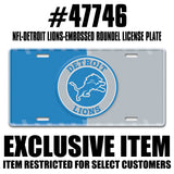 NFL - Detroit Lions Embossed Roundel License Plate - Logo Brands - Flyclothing LLC