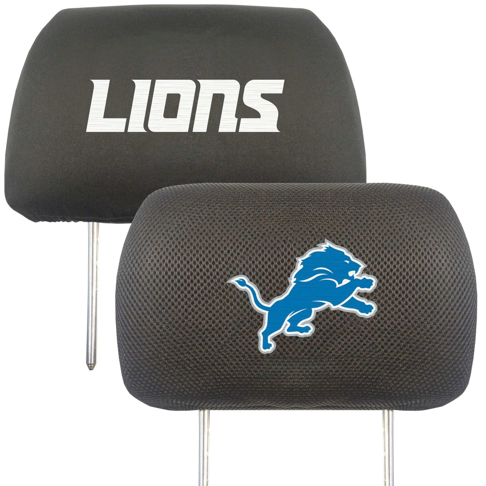 NFL - Detroit Lions Head Rest Cover - Logo Brands - Flyclothing LLC