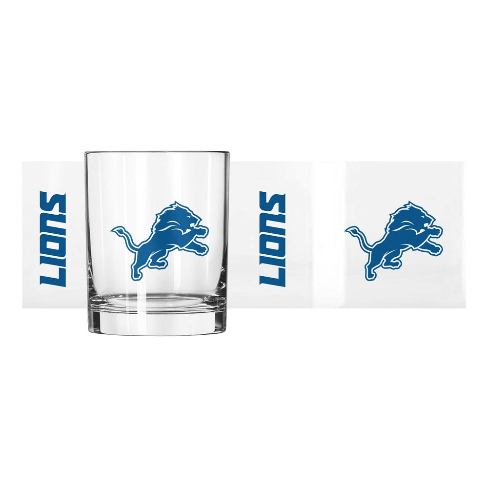 Detroit Lions 14oz Gameday Rocks Glass - Logo Brands - Flyclothing LLC