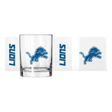 Detroit Lions 14oz Gameday Rocks Glass - Logo Brands - Flyclothing LLC