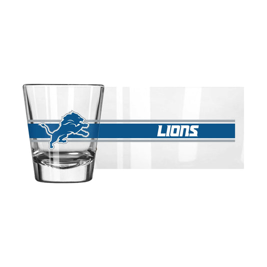 Detroit Lions 2oz Stripe Shot Glass - Logo Brands - Flyclothing LLC