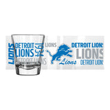 Detroit Lions 2oz Spirit Shot Glass - Logo Brands - Flyclothing LLC