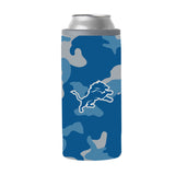 Detroit Lions Camo Swagger 12oz Slim Can Coolie - Logo Brands - Flyclothing LLC