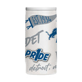 Detroit Lions 12oz Native Powdercoat SlimCan Coolie - Logo Brands - Flyclothing LLC