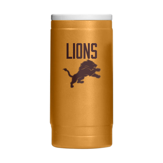 Detroit Lions Huddle Powder Coat Slim Can Coolie - Logo Brands - Flyclothing LLC