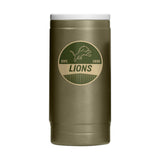 Detroit Lions Badge Powder Coat Slim Can Coolie - Logo Brands - Flyclothing LLC